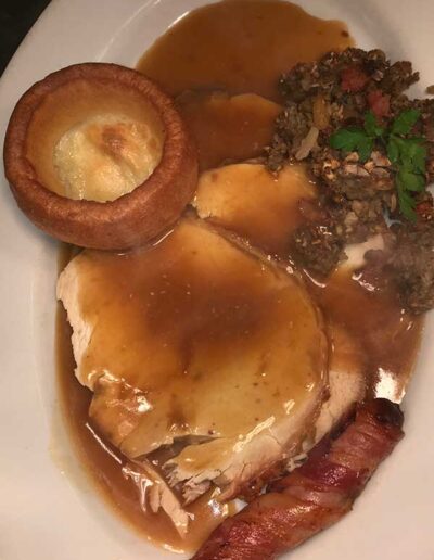 Delicious food at The Hurdlemakers Arms