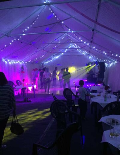 Event in the Marquee at The Hurdlemakers Arms