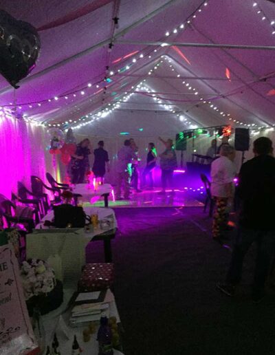 Event in the Marquee at The Hurdlemakers Arms