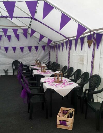 Event in the Marquee at The Hurdlemakers Arms