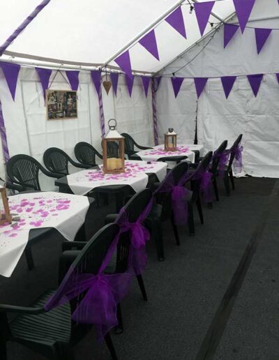 Event in the Marquee at The Hurdlemakers Arms