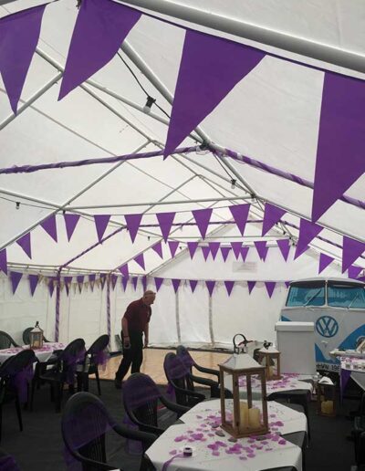 Event in the Marquee at The Hurdlemakers Arms