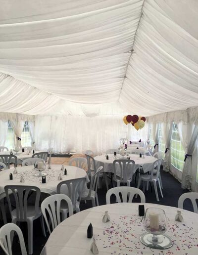 Event in the Marquee at The Hurdlemakers Arms
