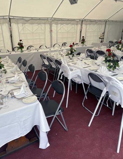 Event in the Marquee at The Hurdlemakers Arms