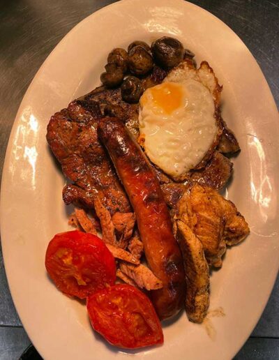 Delicious food at The Hurdlemakers Arms