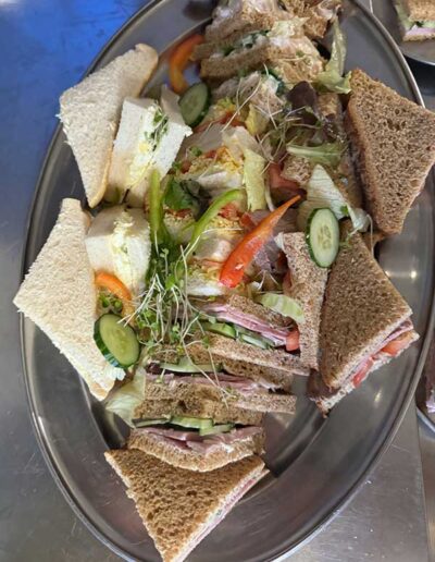 Buffet food at The Hurdlemakers Arms