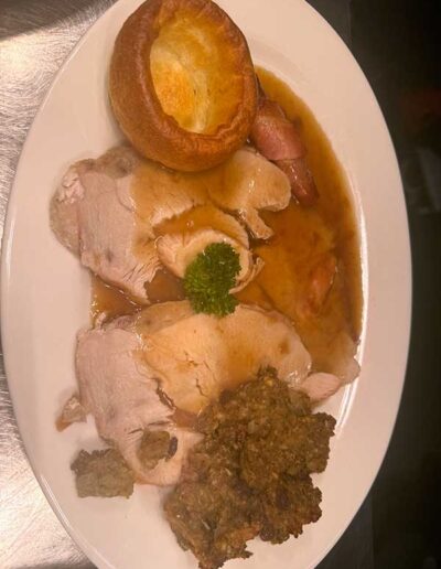 Delicious food at The Hurdlemakers Arms