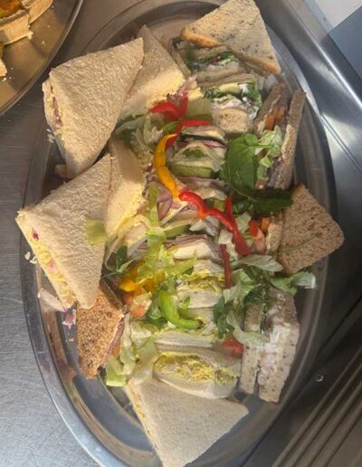 Buffet food at The Hurdlemakers Arms
