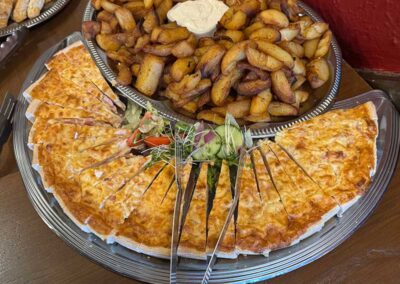 Buffet food at The Hurdlemakers Arms