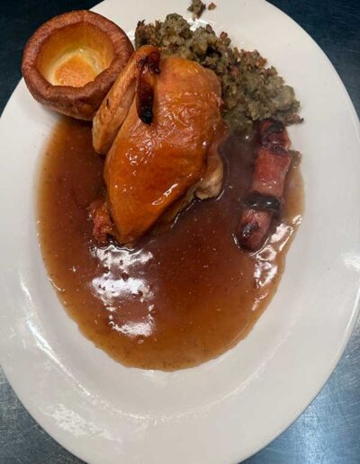 Delicious food at The Hurdlemakers Arms
